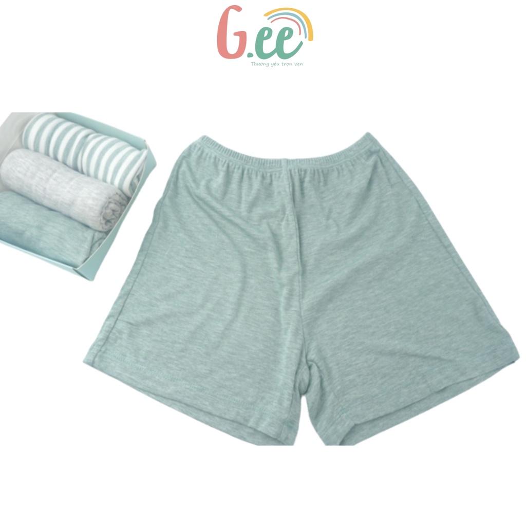 Quần Đùi Bé Trai Quần Thun Cộc Mặc Nhà Trẻ Em Vải Gỗ Sồi Mềm Mịn, Co Giãn, Thấm Hút, Có Size Đại