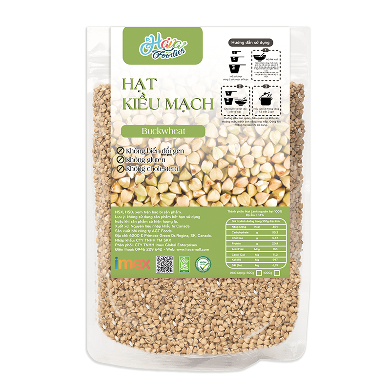 Hạt Kiều Mạch Havafoodies 500g – Buckwheat Seeds