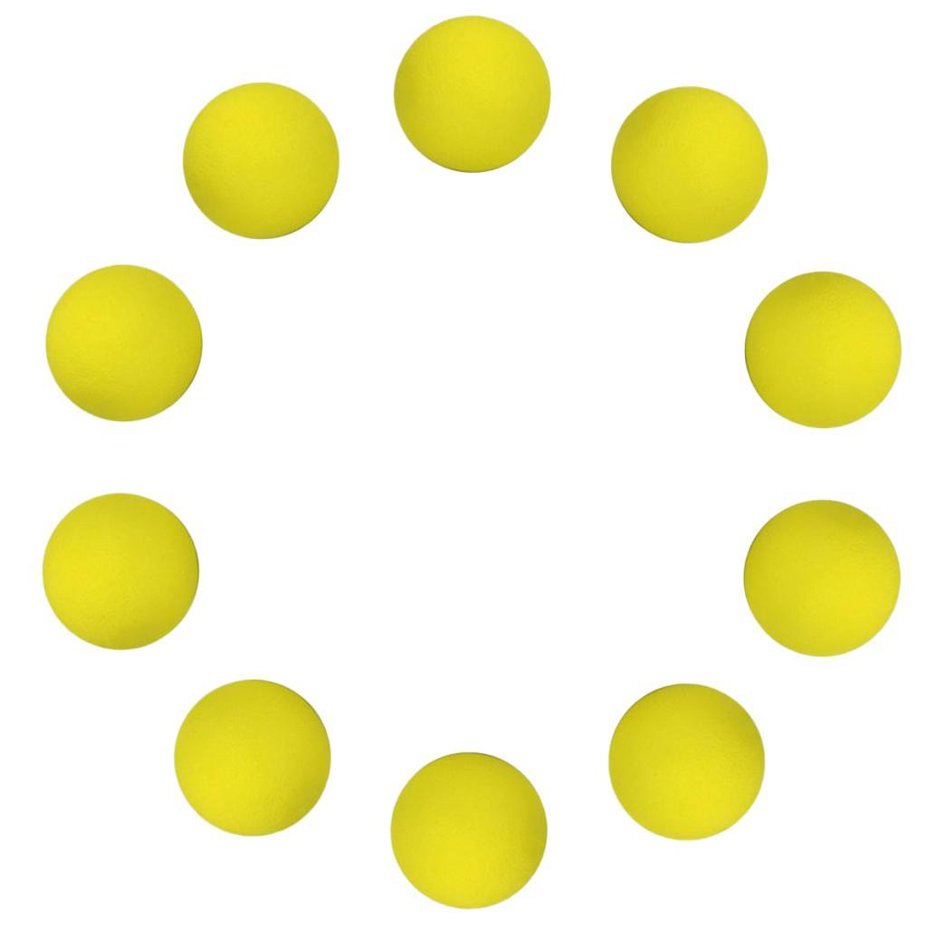 2x10 Pieces EVA Foam Golf Swing Exercises Practice Training Balls Yellow