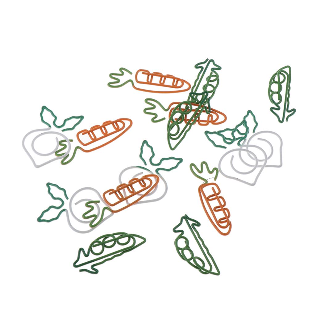 15 Piece Cute Paper Clip Metal Bookmark Office Stationery Supply Kids