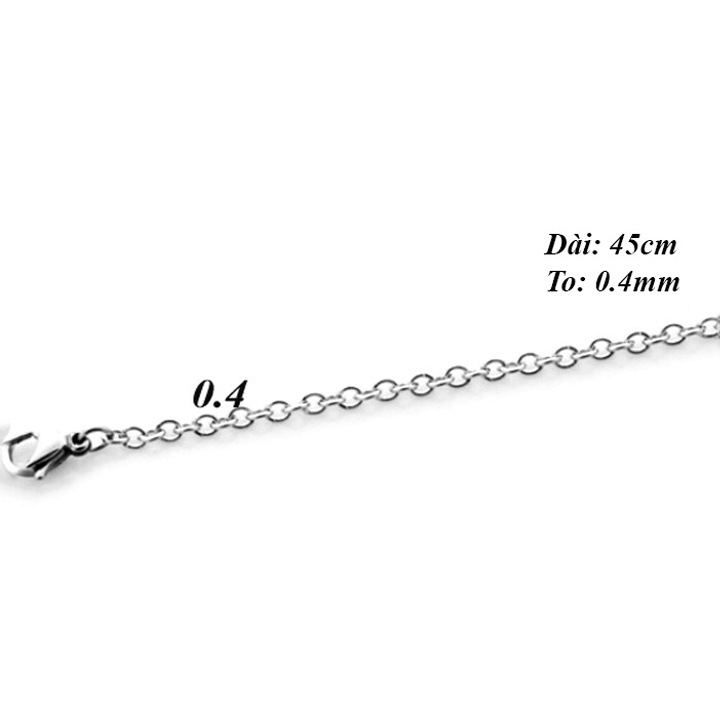 Dây chuyền nữ kiểu mắt xích nhỏ WDC014
