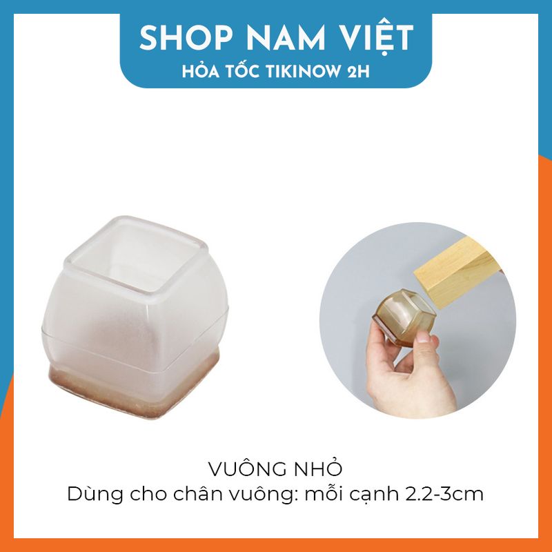 Bọc Chân Bàn Ghế Silicon Chống Trơn Trượt, Chống Ồn