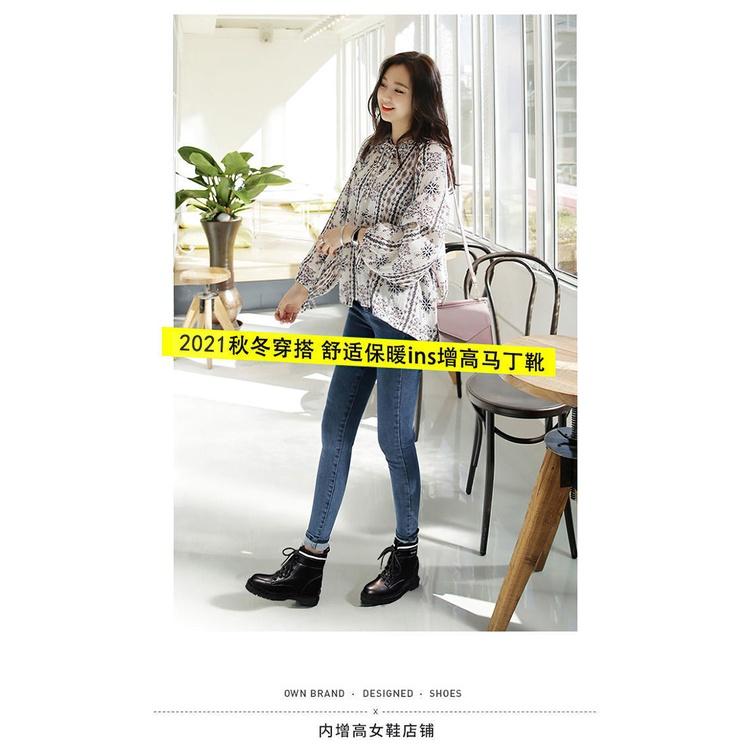 Đôi bốt nhung mỏng thời trang thu đông Anh Quốc mới cho nữ 2021