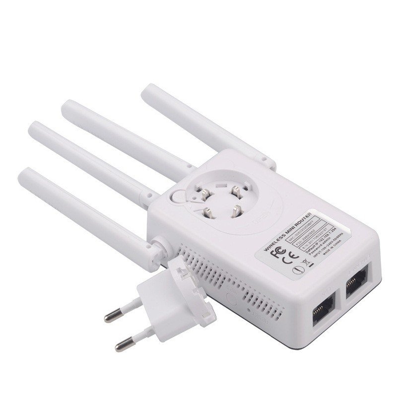 Kích sóng wifi tốc độ cao 4 râu 300M LV-WR09 thiết bị mở rộng sóng bao phủ căn nhà, văn phòng cho khoảng cách 50m - hàng chính hãng