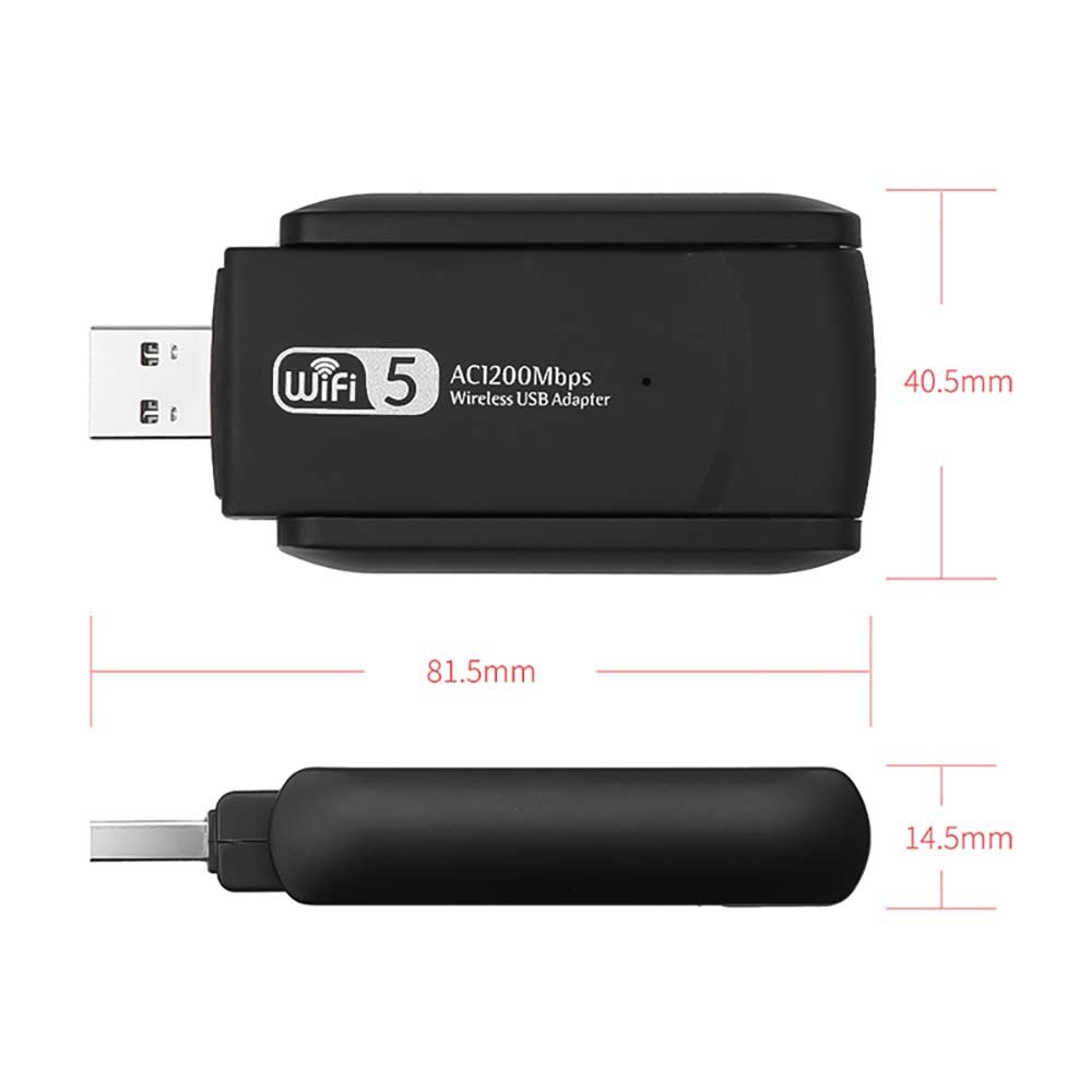 Bộ Chuyển Đổi WiFi USB 1200Mbps (2.4G - 5G)/ 1900Mbps (2.4G - 5.8G) Thu Mạng The Deosd - Hàng Chính Hãng