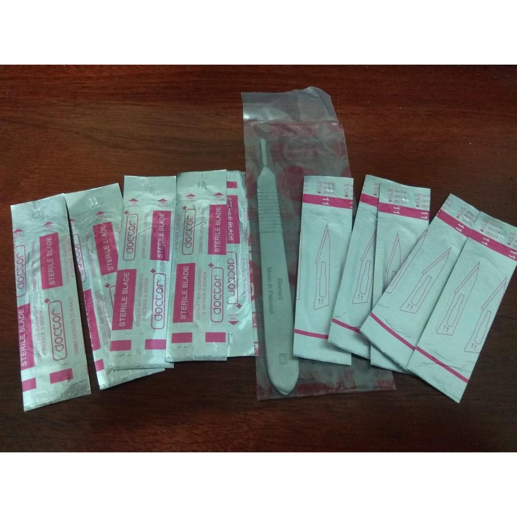 Bộ tách kei hoa lan gồm 1 cán + 10 lưỡi