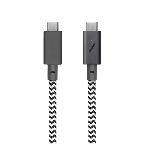 Dây Cáp Native Union BELT CABLE PRO (USB-C TO USB-C) 2.4m Cáp bện nylon, siêu bền với cấu trúc gia cố chắc chắn -Hàng chính hãng