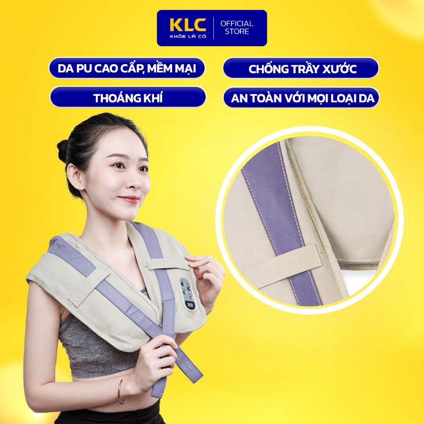 Máy massage cổ vai gáy KLC K-003 Hồng ngoại, giải toả cơn đau nhức, giảm stress hiệu quả