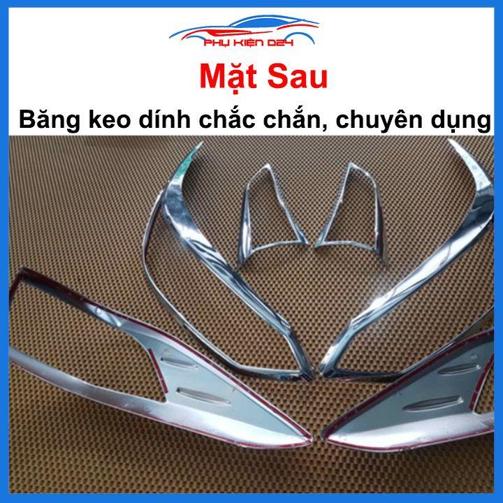 Ốp viền đèn pha hậu mạ crom Vios 2008-2013, 2014-2017, 2018-2019 chống trầy trang trí bảo vệ xe