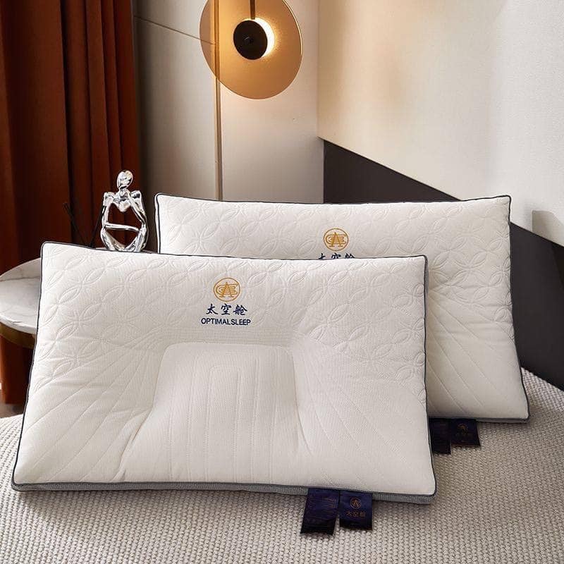 Gối ngủ chống mỏi vai gáy, ruột gối cotton trần bông có khóa kéo  (1 cái)