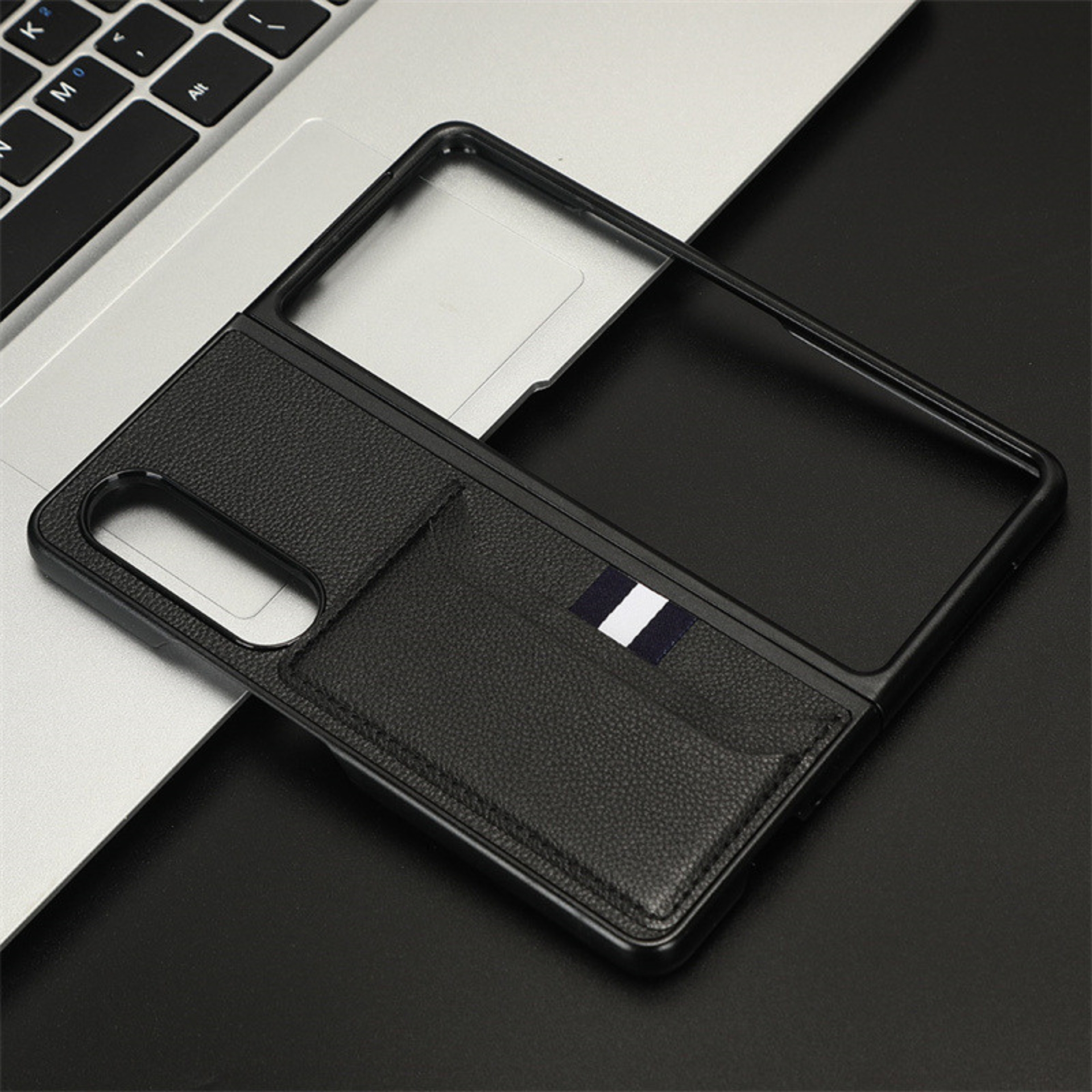 Ốp Lưng Case Da Dành Cho Samsung Galaxy Z Fold 4, Kai.N Leather Wallet Cover, Có Ngăn Chứa Đựng Thẻ Tiện Dụng - HÀNG CHÍNH HÃNG