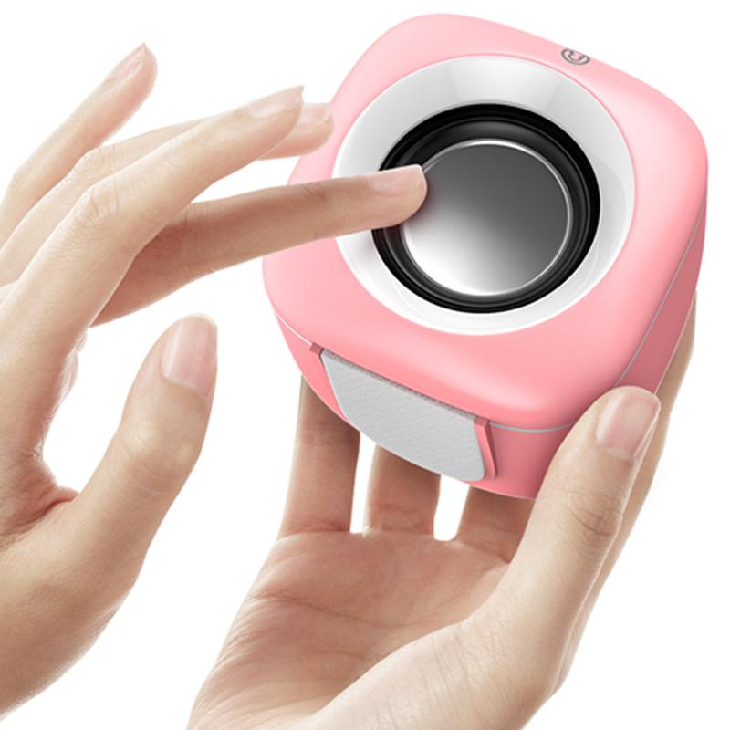 Loa máy tính có dây USB loa máy tính xách tay màu hồng Subwater Color: Black Speakers