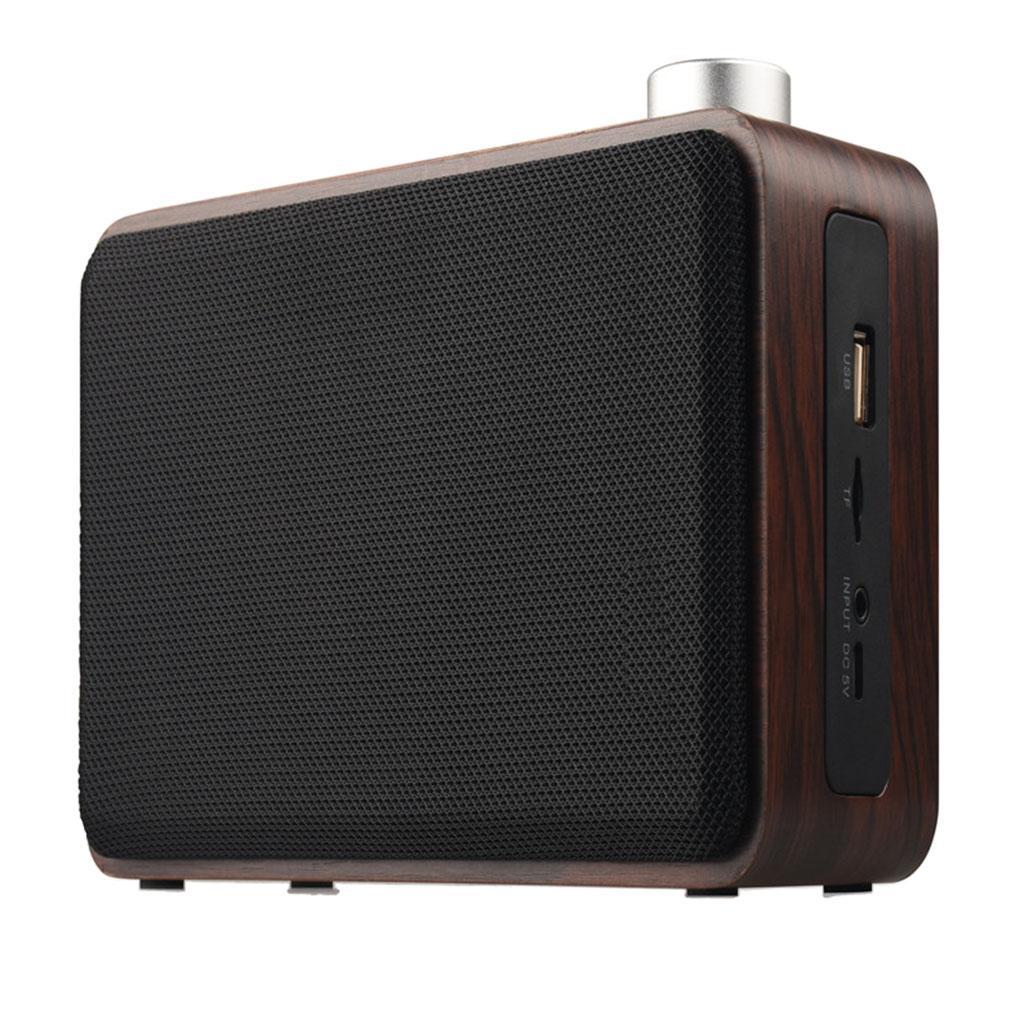 Wireless Wooden Bluetooth 4.2 Speaker Mini Portable Stereo Speaker Wooden 1