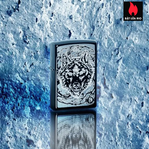 Bật Lửa Zippo 49443 – Zippo Anne Stokes Wolf High Polish Black