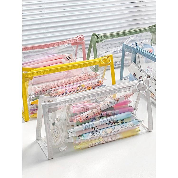Tmdbyx Túi Đựng Bút Trong Suốt Họa Tiết Kawaii Dành Cho Học Sinh