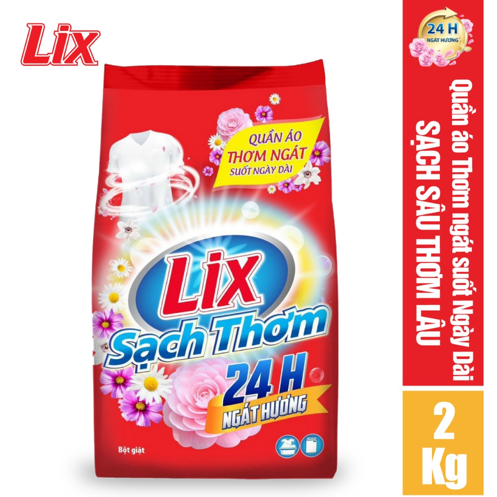 Bột giặt Lix sạch thơm 2kg ES201