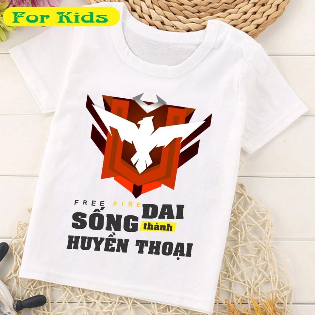 Áo Thun Free Fire Cho Bé Trai Bé Gái Từ 10kg