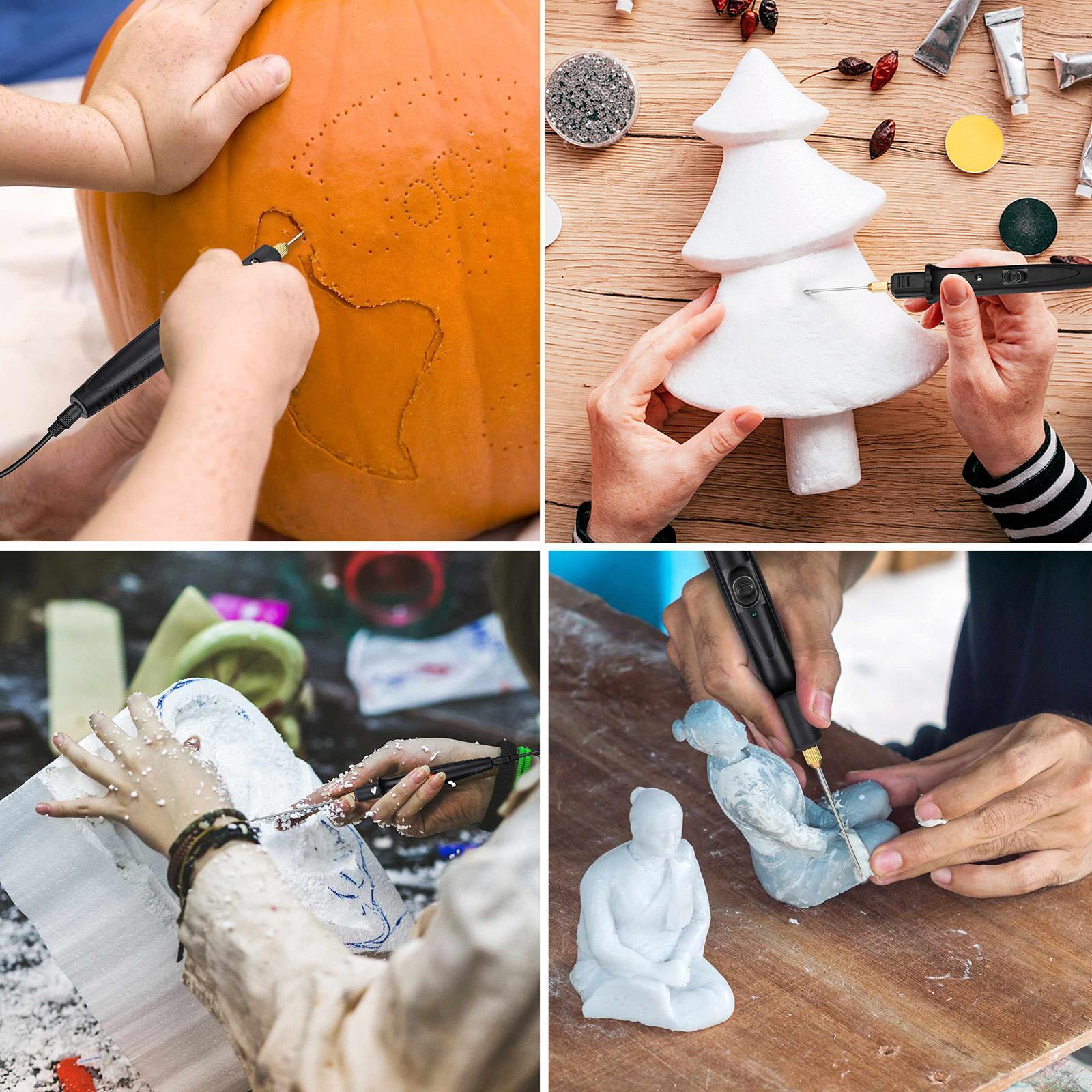 Electric Hot Wire Cutter Pen Foam Cutting Tool Portable Hot Pen DIY Electric Foam Cutting Machine Pen Foam Cutter Set for Crafts Art Project