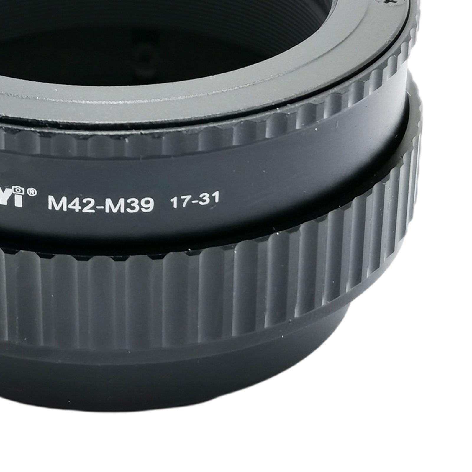 M42-M39 17-31mm Metal Macro Focus Lens Screw Mount Adapter for Camera Parts