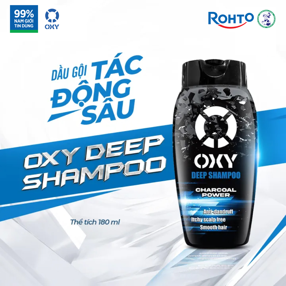 Dầu gội cho nam sạch sâu giảm ngứa Oxy Deep Shampoo