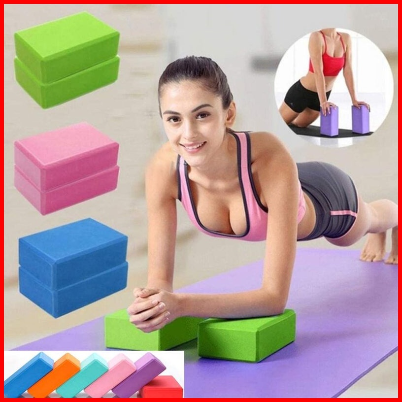 Gạch Tập Yoga FUNU/ Gối Tập Yoga. Tập Thể Dục Hỗ Trợ Giữ Thăng Bằng- Hàng Chính Hãng- Giao Màu  Ngẫu Nhiên