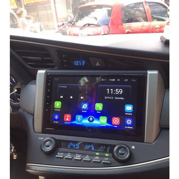 Mặt dưỡng kèm dây nguồn lắp màn hình android cho xe TOYOTA INNOVA 2017-2020