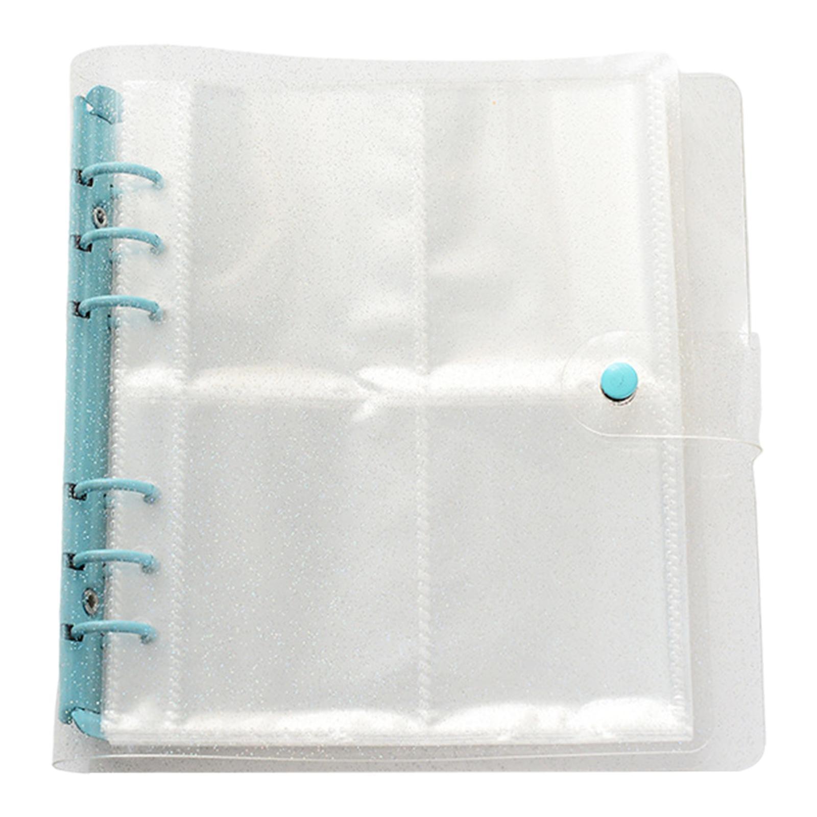 3 inch Mini Photo Album Card Protectors Sleeve Pages Shiny Clear Cover for Name Card Holder