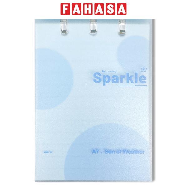 Sổ Lò Xo A7 - Kẻ Ngang - 120 Trang - Depai A7-08-3-4-7 - Sparkle - Xanh Dương