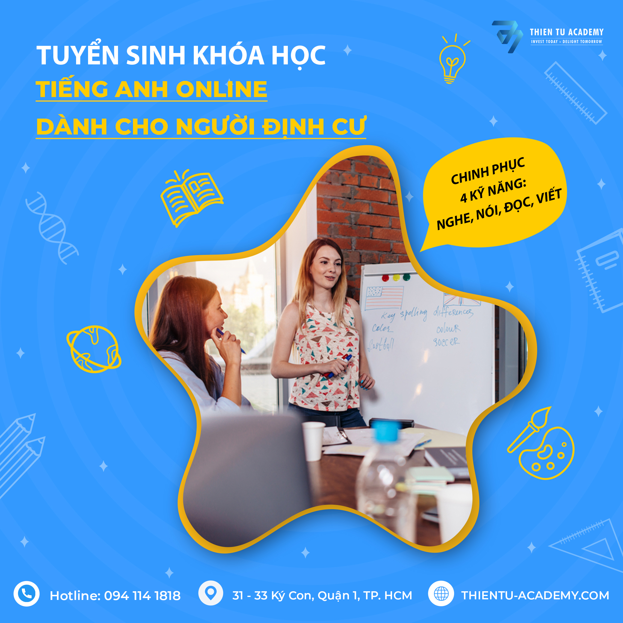 Khóa Học Tiếng Anh Thần Tốc – Chắp Cánh Giấc Mơ Định Cư