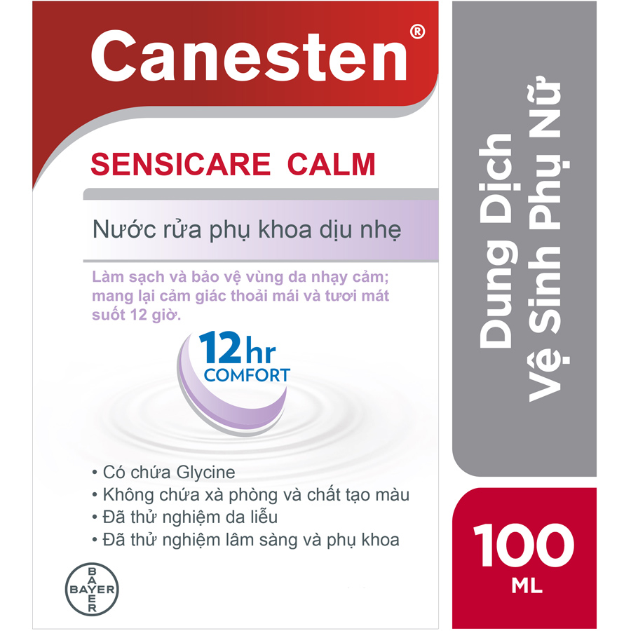 Dung dịch vệ sinh phụ nữ CANESTEN SENSICARE CALM (100ml)