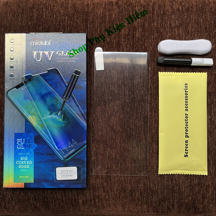 Kính cường lực full dành cho Samsung Note 10 Plus keo UV Mletubl - Hàng nhập khẩu