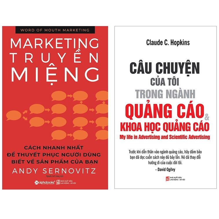 Combo Sách Marketing - Bán Hàng : Word Of Mouth Marketing - Marketing Truyền Miệng + Câu Chuyện Của Tôi Trong Ngành Quảng Cáo Và Khoa Học Quảng Cáo