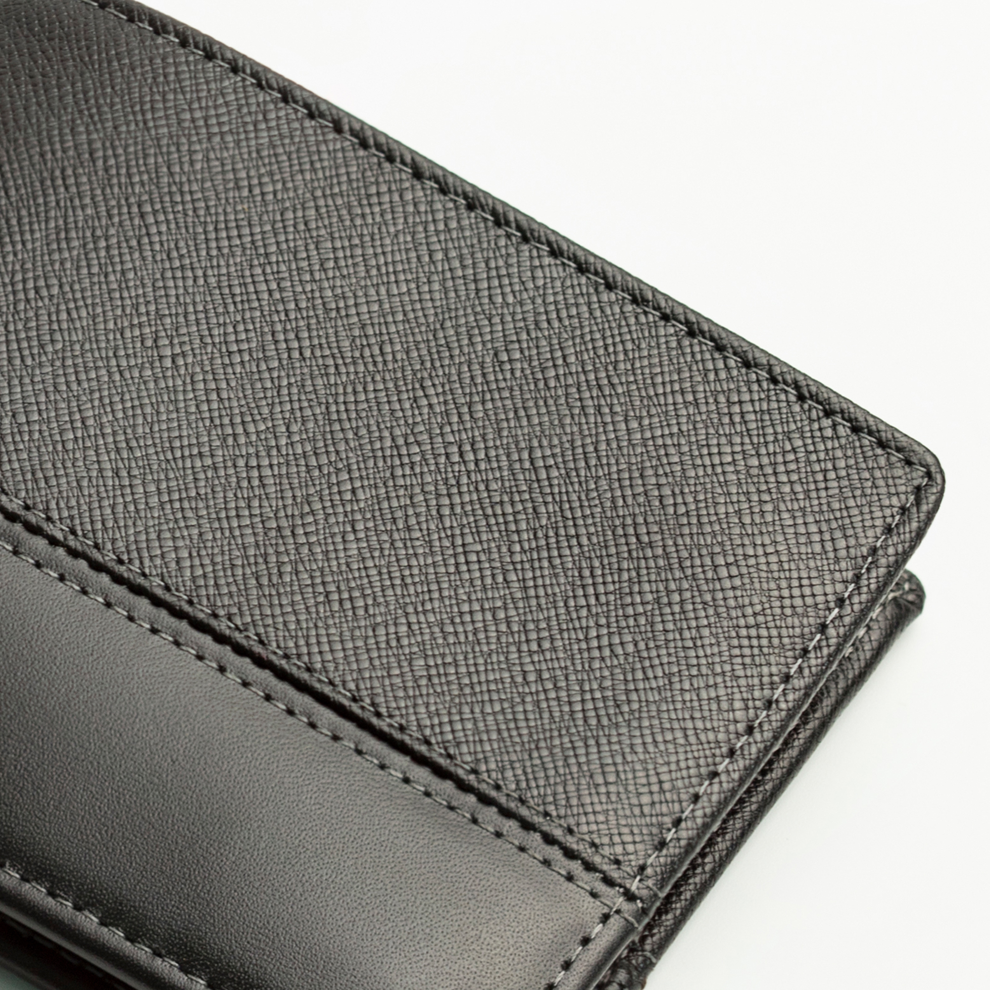 Ví nam da taiga phối da nappa cao cấp V142 - Bụi leather