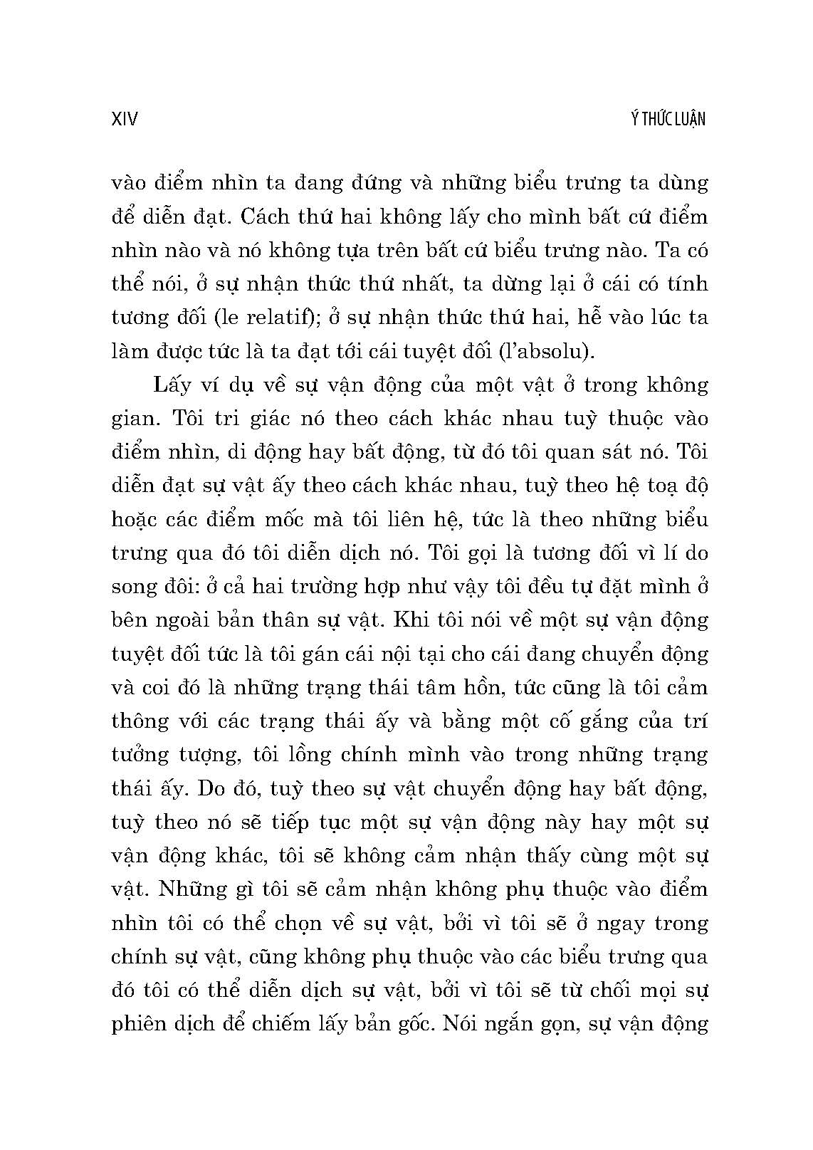 Ý Thức Luận (Essai Sur Les Données Immédiates De La Conscience) - Henri Bergson; Cao Văn Luận dịch; Phạm Anh Tuấn hiệu chú (Tái bản 2024)