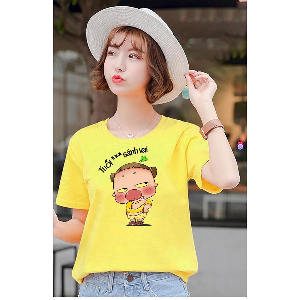 Áo thun nữ in hình dễ thương vải dày và mềm mịn ATNK1181