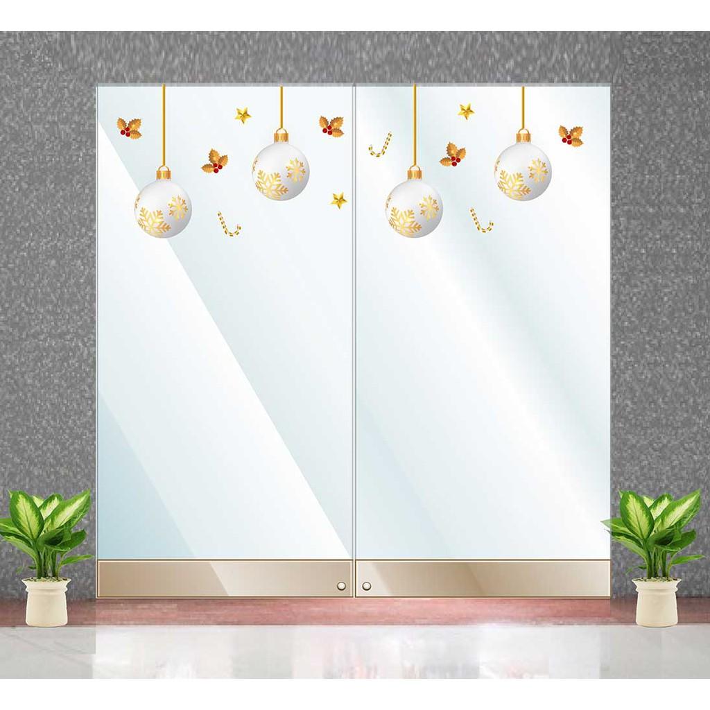 Quả châu trắng trang trí giáng sinh
