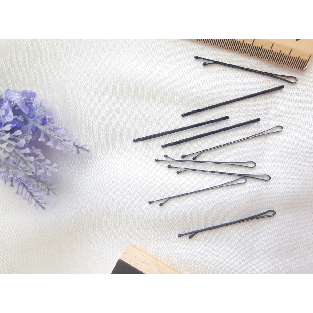 Set 10 Kẹp tăm ghim tóc đen đơn giản