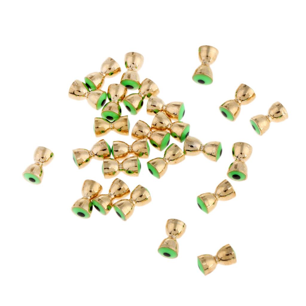 25Pcs Fly Tying Beads Brass Dumbbell Bead Eyes Fly Tying Materials