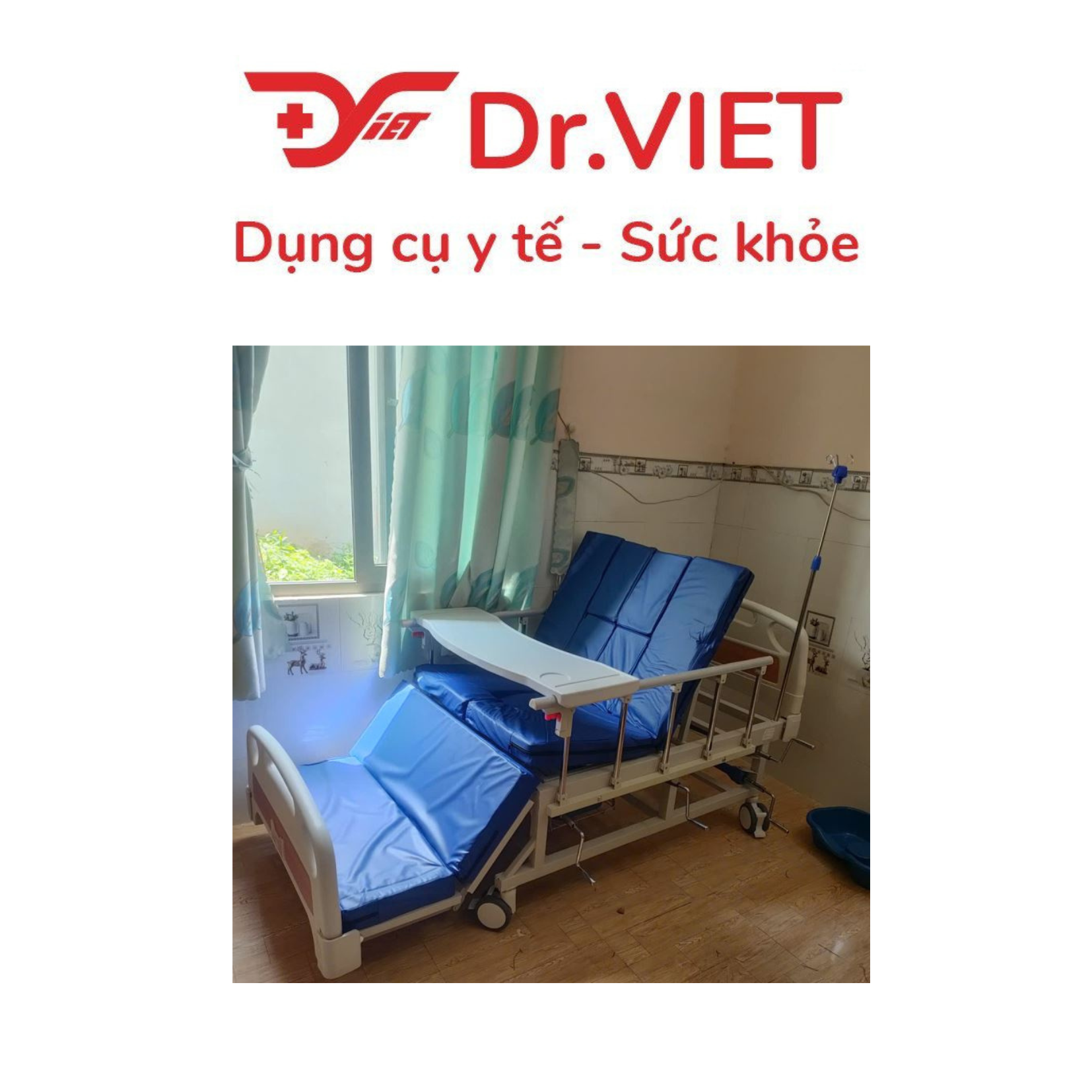 GIƯỜNG Y TẾ ĐA NĂNG 4 TAY QUAY GBM-092A