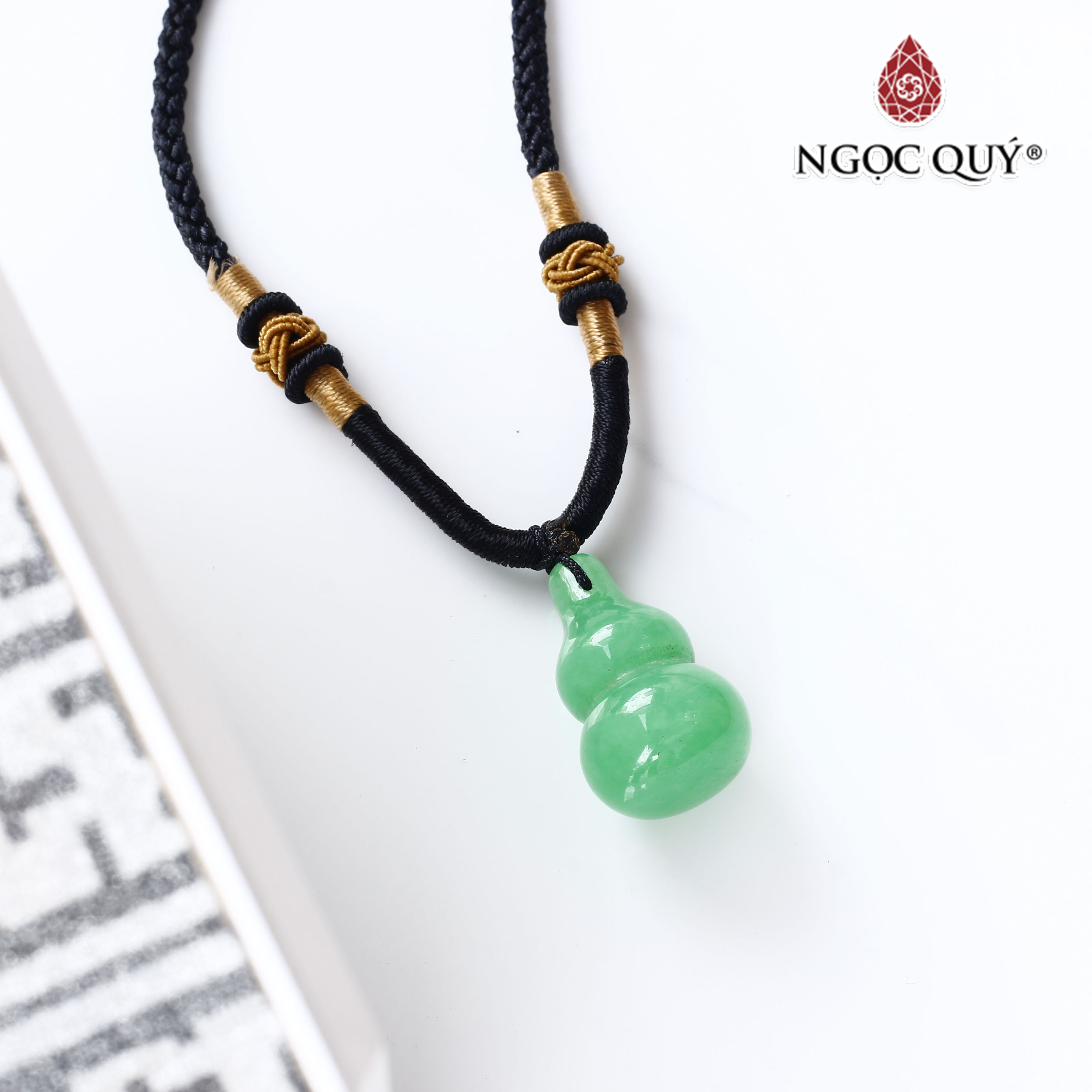 Mặt dây chuyền hồ lô cẩm thạch - Ngọc Quý Gemstones