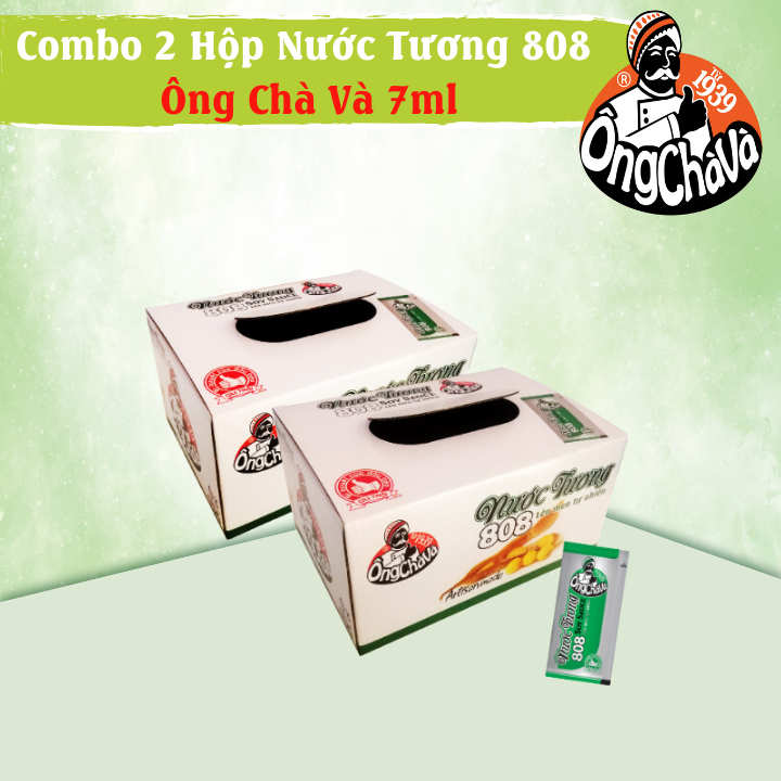 Combo 2 Hộp 240 Gói Nước Tương Gói 808 Ông Chà Và