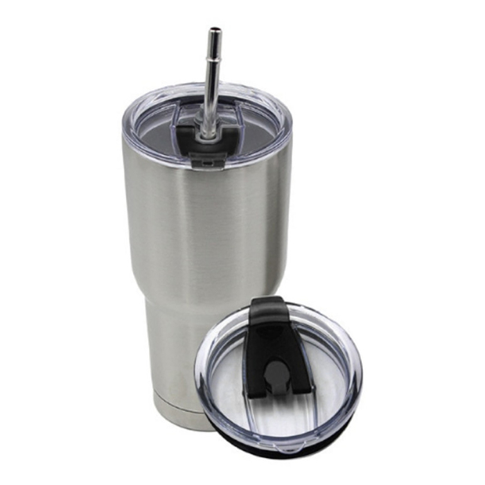 Ly Giữ Nhiệt YT Nắp Chống Tràn Cao Cấp + Tặng Bộ Ống Hút Inox Tái Sử Dụng Và Túi Đựng