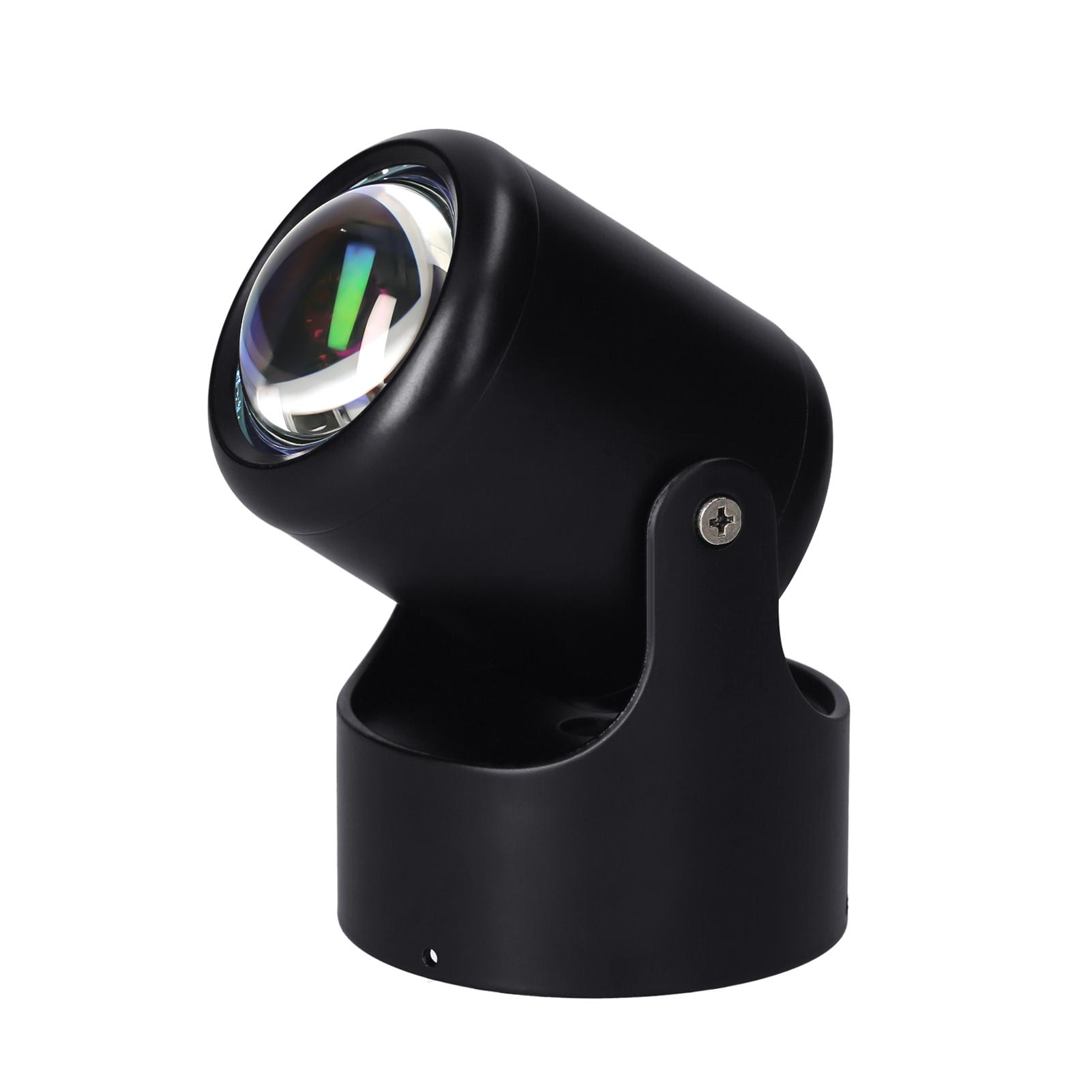 Máy chiếu để bàn hoặc treo tường có đèn LED, có thể chiếu cầu vồng, xoay 180 độ