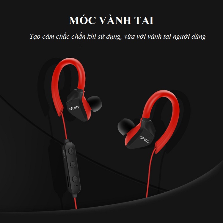 Tai Nghe Bluetooth Nhét Tai GSD - Trọng Lượng Siêu Nhẹ Chỉ 15g - Âm Thanh Vòm 360, Nút Tai Silicon Mềm Mại