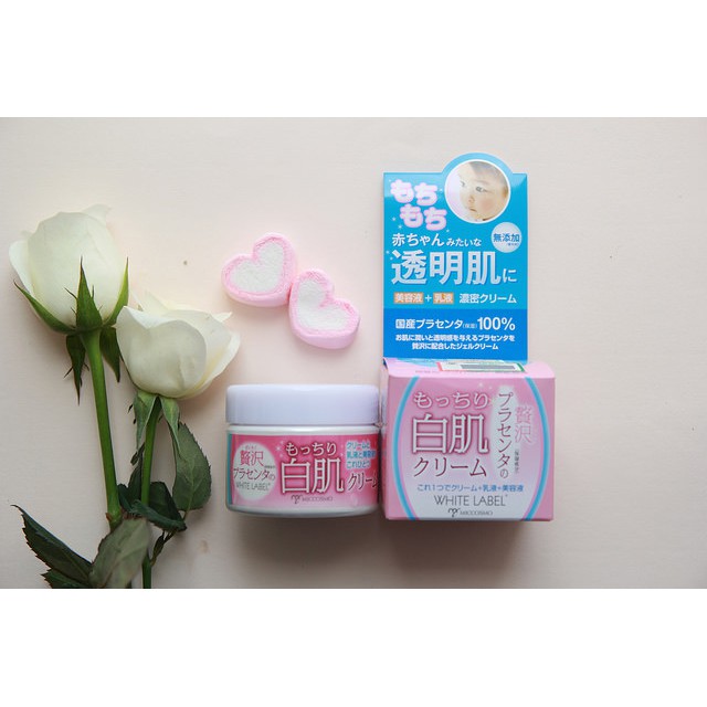 Kem dưỡng trắng da Placenta White Label Premium 60g