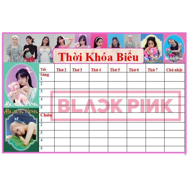 thời khóa biểu BLACKPINK