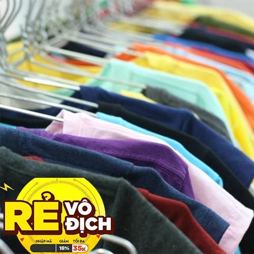 Áo Thun Trơn Nam Nữ Form Xuông Giá Rẻ Nhiều Màu Unisex Vải Dày Mịn Không Xù Lông