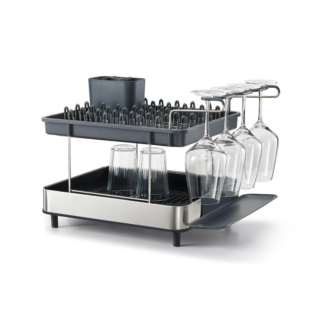 Kệ úp chén bát 2 tầng Josseph Joseph Excel Steel (Grey) - 004786