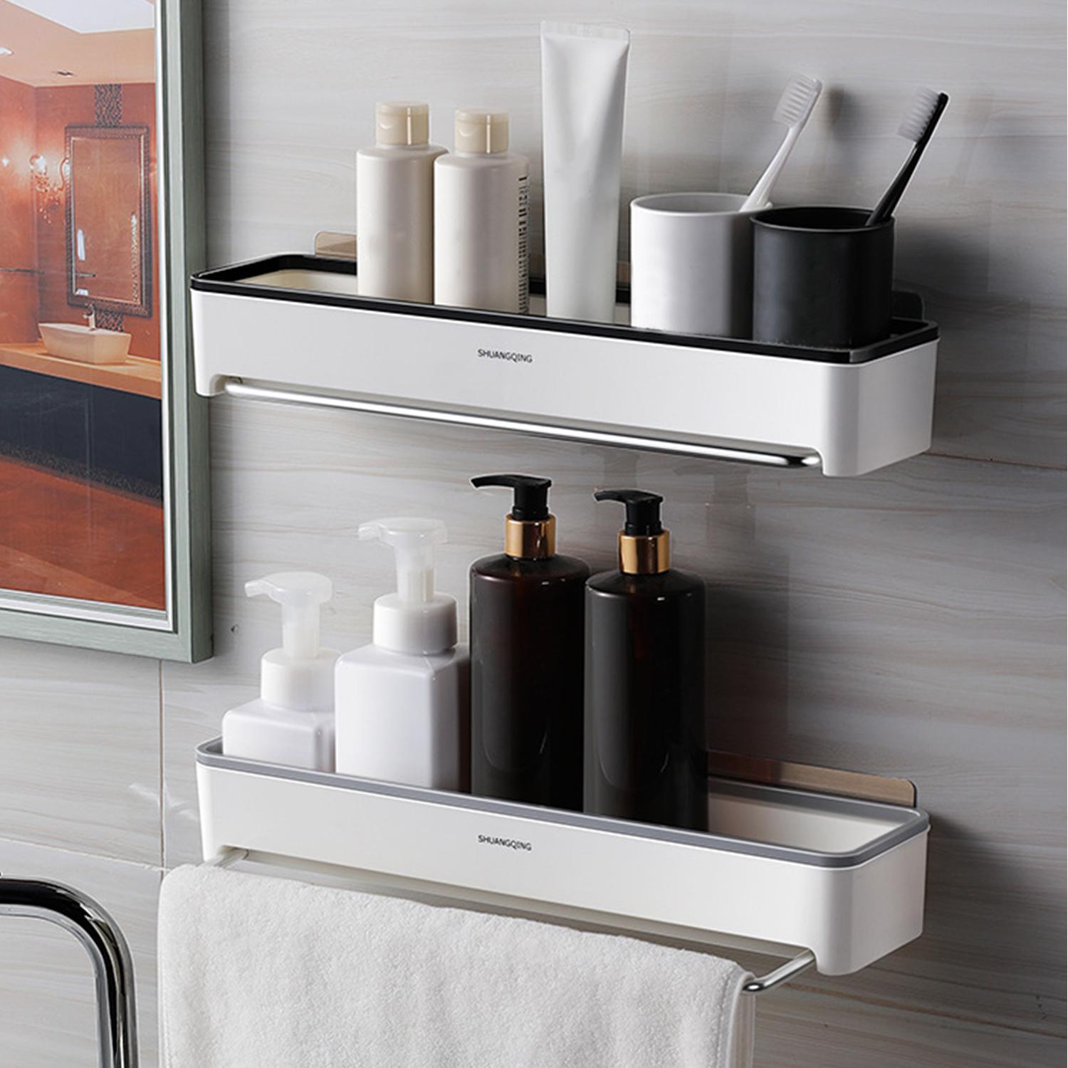 Kệ phòng tắm với thanh treo khăn