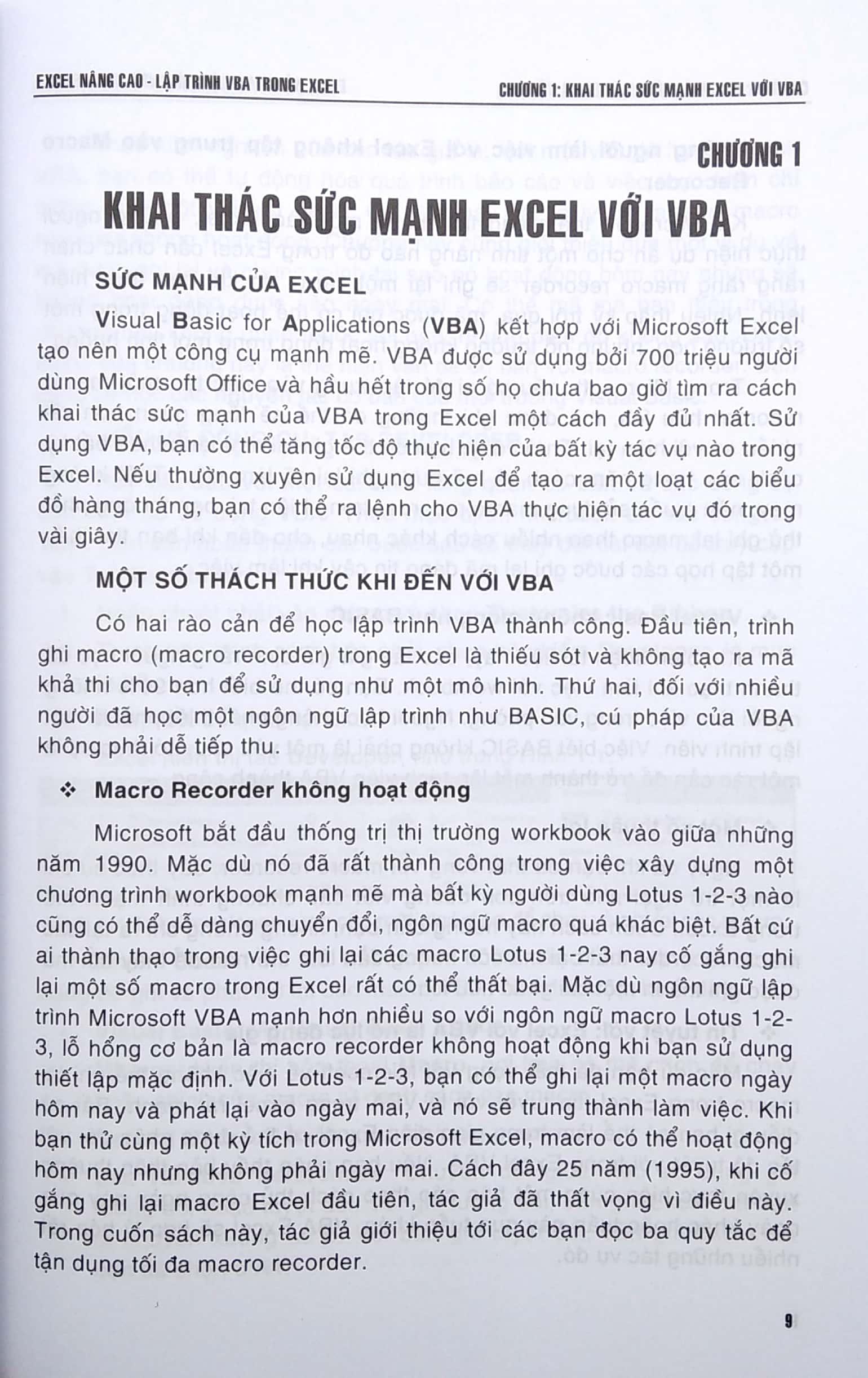 Lập Trình Ứng Dụng - Excel Nâng Cao: Lập Trình VBA Trong Excel Dùng Cho Các Phiên Bản 2021-2019-2016 (Tái Bản Lần 1)